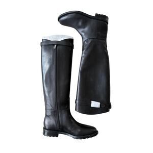 Banana Republic Black Leather Riding Boots (Size 5.5 M)